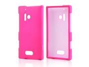 Nokia Lumia 928 Case [Hot Pink] Slim Protective Rubberized Matte Finish Snap on Hard Polycarbonate Plastic Case Cover