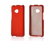 HTC One Case [Orange] Slim Protective Rubberized Matte Finish Snap on Hard Polycarbonate Plastic Case Cover
