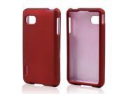 LG LS720 Case [Red] Slim Protective Rubberized Matte Finish Snap on Hard Polycarbonate Plastic Case Cover