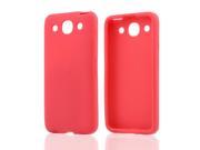 Optimus G Pro Case [Red] Slim Flexible Anti shock Matte Reinforced Silicone Rubber Protective Skin Case Cover for LG