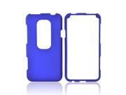 HTC Evo 3D Case [Blue] Slim Protective Rubberized Matte Finish Snap on Hard Polycarbonate Plastic Case Cover