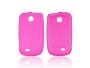 Dart Case [Hot Pink] Slim Flexible Anti shock Matte Reinforced Silicone Rubber Protective Skin Case Cover for Samsung