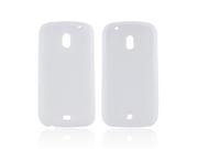 Galaxy Nexus Case [Frost White] Slim Flexible Anti shock Matte Reinforced Silicone Rubber Protective Skin Case Cover