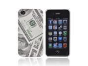 Apple iPhone 4 Case [Green 100 Bills] Slim Protective Crystal Glossy Snap on Hard Polycarbonate Plastic Case Cover