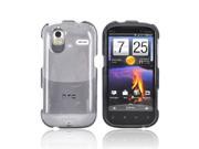 HTC Amaze 4G Case [Smoke Gray] Slim Protective Crystal Glossy Snap on Hard Polycarbonate Plastic Case Cover