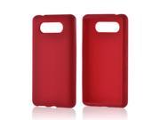 Lumia 820 Case [Red] Slim Flexible Anti shock Matte Reinforced Silicone Rubber Protective Skin Case Cover for Nokia