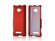 HTC 8X Case [Orange] Slim Protective Rubberized Matte Finish Snap on Hard Polycarbonate Plastic Case Cover