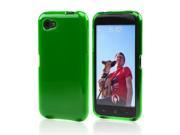 HTC First Case [Neon Green] Slim Flexible Anti shock Crystal Silicone Protective TPU Gel Skin Case Cover