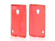 LG Lucid 2 Case [Red] Slim Flexible Anti shock Crystal Silicone Protective TPU Gel Skin Case Cover