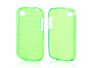 Blackberry Q10 Case [Neon Green] Slim Flexible Anti shock Crystal Silicone Protective TPU Gel Skin Case Cover