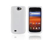 Solid White Rubbery Feel Silicone Skin Case Cover For Samsung Exhibit 2 4g