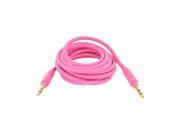 Universal 3ft Auxiliary Cable 3.5mm Male To 3.5mm Male Hyperbolic Hot Pink
