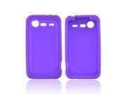 Purple Rubber Feel Silicone Skin Case Cover For HTC Droid Incredible 2