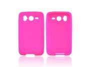 Hot Pink Rubber Feel Silicone Skin Case Cover For HTC Inspire 4G