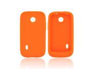 Orange Rubbery Feel Silicone Skin Case Cover For AT t Fusion U8652