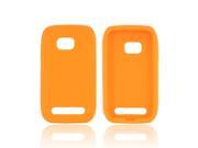 Orange Rubbery Feel Silicone Skin Case Cover For Nokia Lumia 710