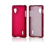 LG Optimus G Case [Hot Pink] Slim Protective Rubberized Matte Finish Snap on Hard Polycarbonate Plastic Case Cover
