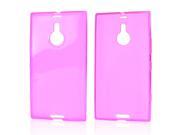Nokia Lumia 1520 Case [Hot Pink] Slim Flexible Anti shock Crystal Silicone Protective TPU Gel Skin Case Cover