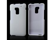 HTC One Max Case [White] Slim Protective Rubberized Matte Finish Snap on Hard Polycarbonate Plastic Case Cover