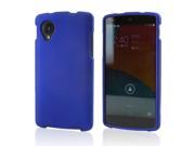 LG Nexus 5 Case [Blue] Slim Protective Rubberized Matte Finish Snap on Hard Polycarbonate Plastic Case Cover