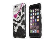 Apple iPhone 6 Case Black Pirate Shiny Sparkling Bling Gems Protective Hard Case Cover