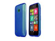 Nokia Lumia 530 Case [Frosted Blue] Slim Flexible Anti shock Crystal Silicone Protective TPU Gel Skin Case Cover