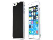 Black Polycarbonate Plastic Back with Aluminum Metal Border Case Made for Apple iPhone 6 Plus 5.5 inch