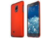 Samsung Galaxy Note Edge Case [Orange] Slim Protective Rubberized Matte Finish Snap on Hard Polycarbonate Plastic