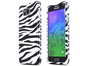 Samsung Galaxy Alpha Case [Black Zebra] Slim Protective Crystal Glossy Snap on Hard Polycarbonate Plastic Case Cover