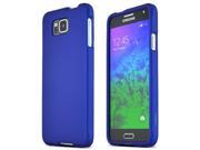 Samsung Galaxy Alpha Case [Blue] Slim Protective Rubberized Matte Finish Snap on Hard Polycarbonate Plastic Case