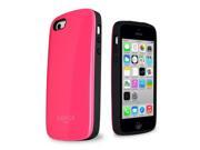 Apple iPhone 5C Case Slimpack PREMIUM PLUS [Hot Pink][Hidden Card Slot] Heavy Duty Dual Layer Protection with Enhanced