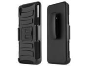 Xperia Z3v Case [Black] Supreme Protection Plastic on Silicone Dual Layer Hybrid Case for Sony Xperia Z3v