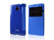Blue CellTo Windowed Flip Cover w Free Screen Protector for Samsung Galaxy Note 3