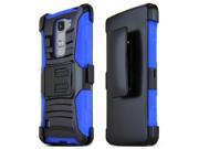 LG Escape 2 Holster Case [BLUE] Supreme Protection Hard Plastic Case w Kickstand on Silicone Skin Dual Layer Hybrid Case w Holster Fantastic Protection!