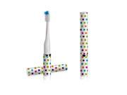 Violife [Confetti] Slim Sonic Portable Toothbrush w Extra Replacement Brush VSS151