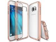 Samsung Galaxy S7 Case Ringke? [FUSION][Rose Gold Crystal] Absorb Shock TPU Bumper Clear Case