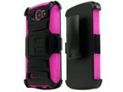 [LG Optimus Zone 3] Case REDshield [Hot Pink] Heavy Duty Dual Layer Hybrid Case
