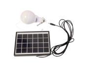 Solar Panel w LED Lamp Set Perfect for Camping!