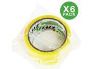 Moving Storage Tape 6 Rolls of Commercial Grade [M Tape CLEAR]
