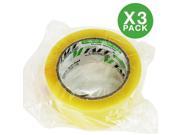 Moving Storage Tape 3 Rolls of Commercial Grade [M Tape CLEAR] Value