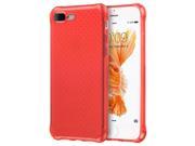iPhone 7 Plus Case REDshield [Red] Slim Flexible Anti shock Crystal Silicone