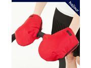 Eutuxia Stroller Hand Warmer Cart Hand Muff Extra Thick [Cherry Red] Winter Gloves for Parents and Caregivers