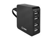 Cellet Black 5V 5.1A 4 Port USB Desktop Charging Station Travel Wall Charger Charge Your Tablets!