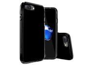 iPhone 7 Plus Case REDshield [Black] Slim Flexible Anti shock Crystal Silicone