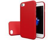APPLE IPHONE 7 Case [RED] Slim Protective Rubberized Matte Finish Snap on Hard Polycarbonate Plastic Case Cover