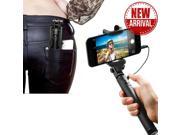 Foldable Durable Handheld Selfie Stick w Cable For Smartphones; Extends 31.5 inches Take the Perfect Selfie!