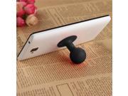 Universal Portable Cell Phone Silicone Suction Ball Stand Holder Black