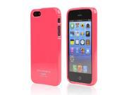 Apple iPhone 5S Case [Hot Pink] Slim Flexible Anti shock Crystal Silicone