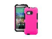 HTC One M8 Case Trident Aegis Series [Sleek Armor][Hot Pink] Durable Modern Protective Dual Layer Hybrid Case [ Free