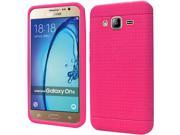[Samsung Galaxy On5] Case [Hot Pink] Slim Flexible Matte Case
